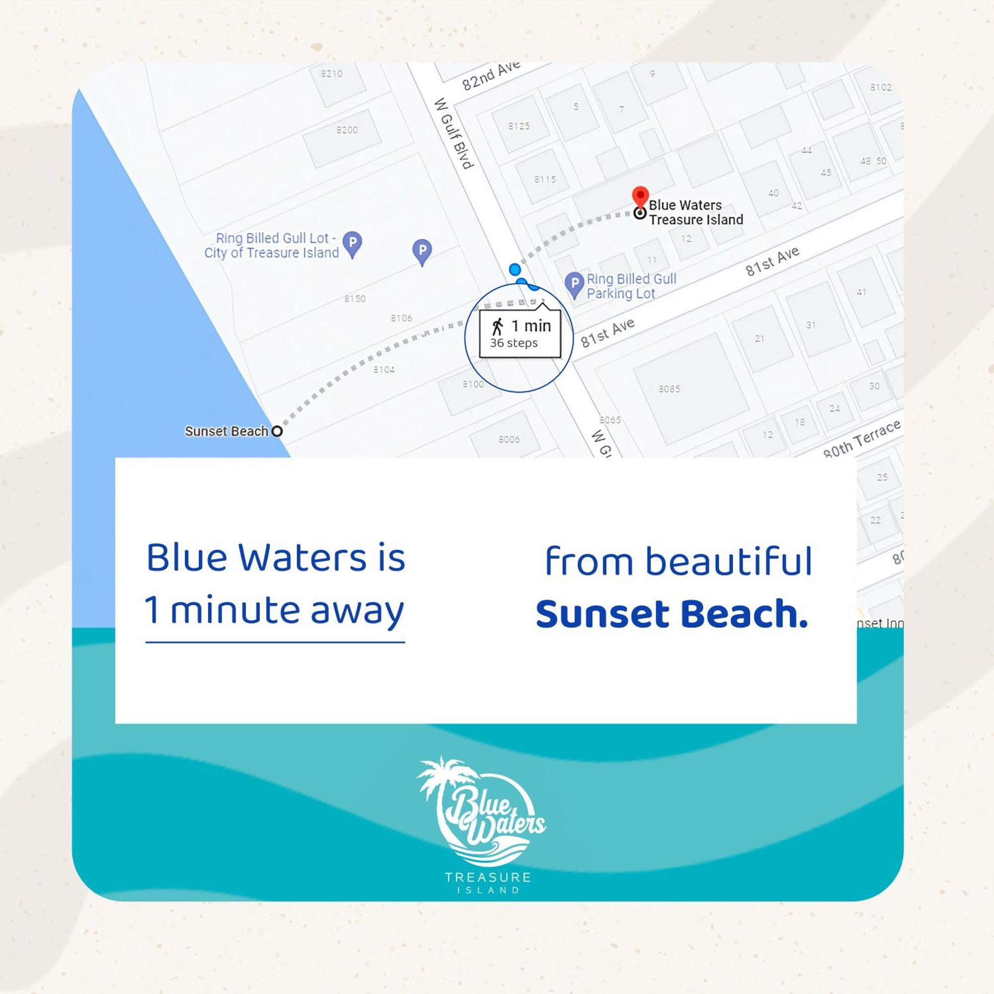 Blue Waters Treasure Island Hotel Exterior foto